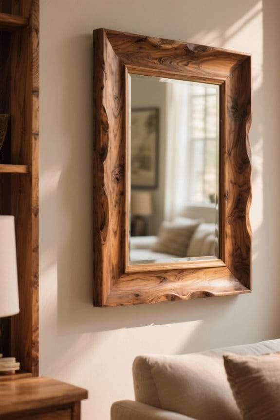 choosing wooden frame mirrors