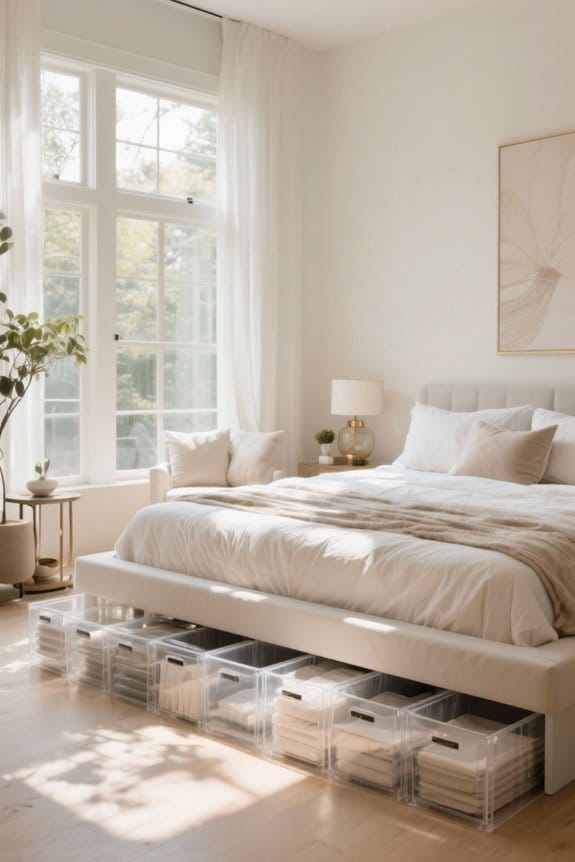 clear under bed storage solutions