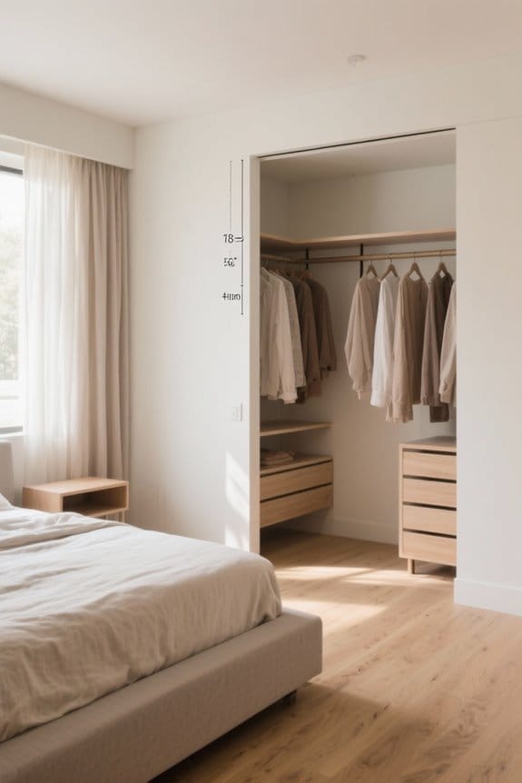 closet rod height guidelines