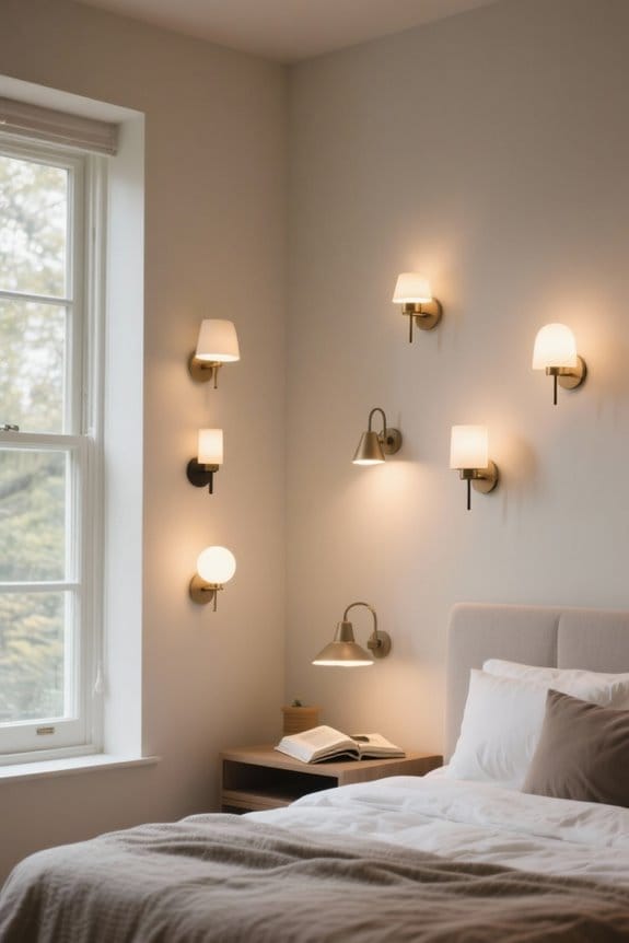 cozy wall mounted reading lights