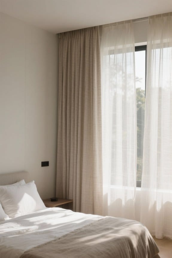 linen curtains filter light