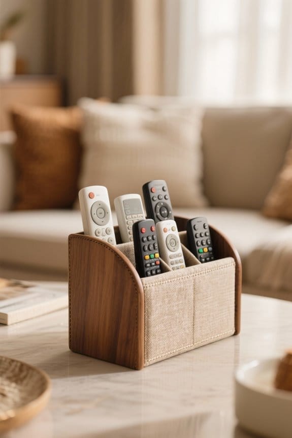 remote control organizer considerations