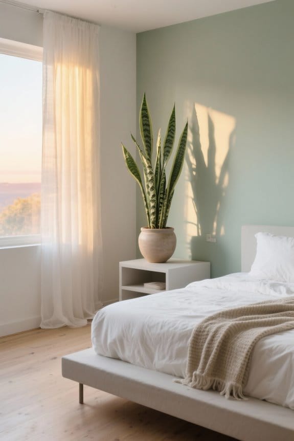 snake plants nighttime purification