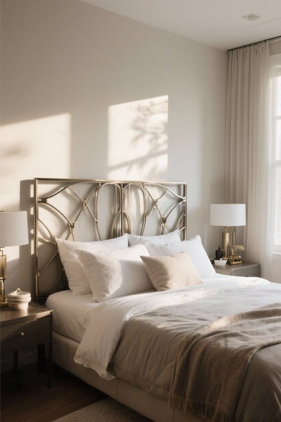 stylish metal king headboards