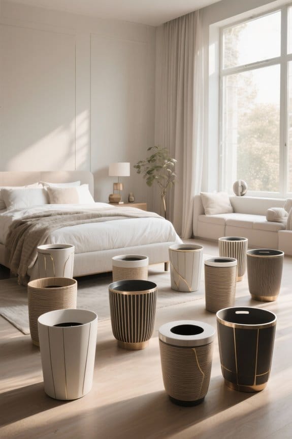 stylish modern waste baskets