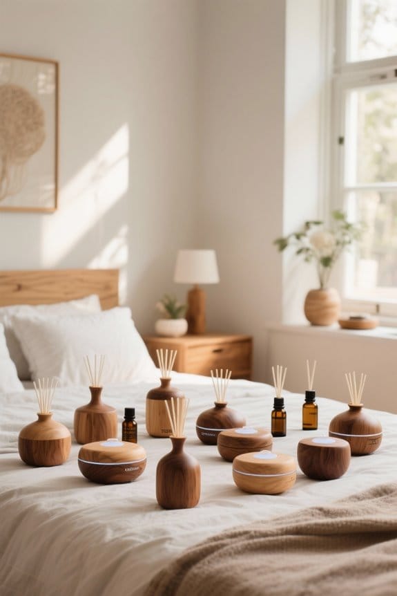wooden aromatic oil diffusers